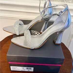 Vince Camuto Shimmering Silver Heels